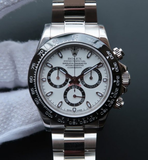 Rolex Daytona 116500 LN Noob White Dial SS Bracelet A7750