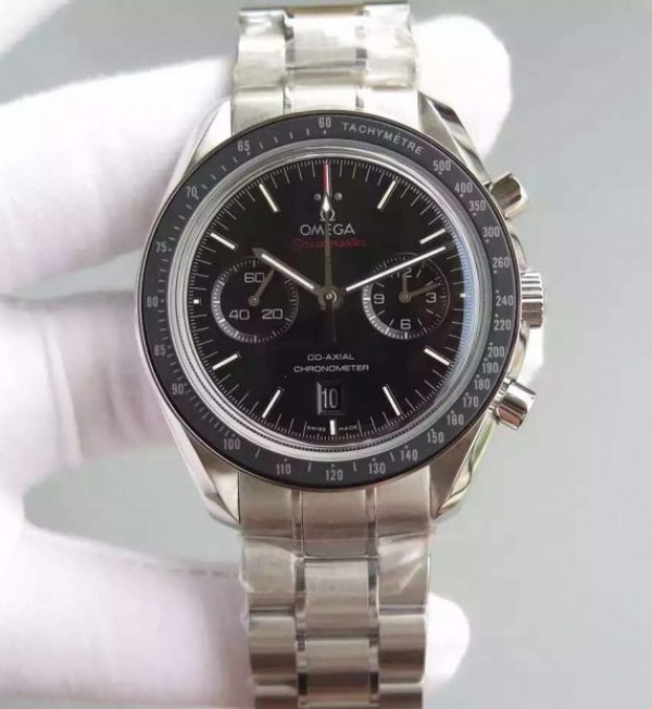 Omega Speedmaster Moonwatch Chrono Dark Side Of The Moon SS Bracelet A9300