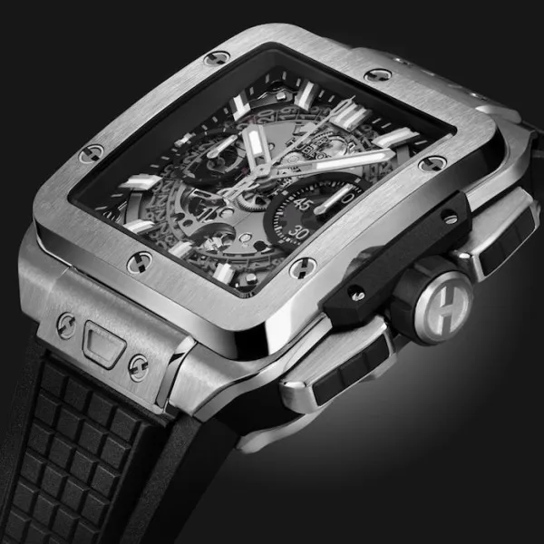 Hublot Square Bang Men Automatic Skeleton Rubber Watch 821.NX.0170.RX - gallery