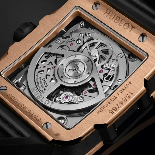 Hublot Square Bang Men Automatic Skeleton Rubber Watch 821.OM.0180.RX - gallery