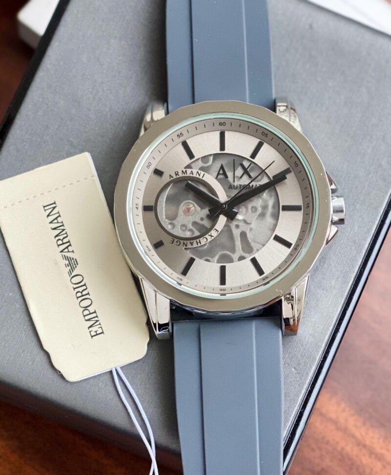 Armani Exchange Transparent Dial Timepiece - gallery