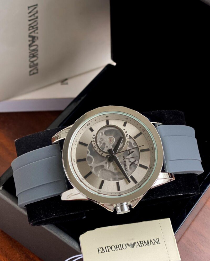 Armani Exchange Transparent Dial Timepiece - gallery