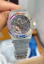 Audemars Piguet Royal Oak Open-Worked Silver Rainbow - gallery