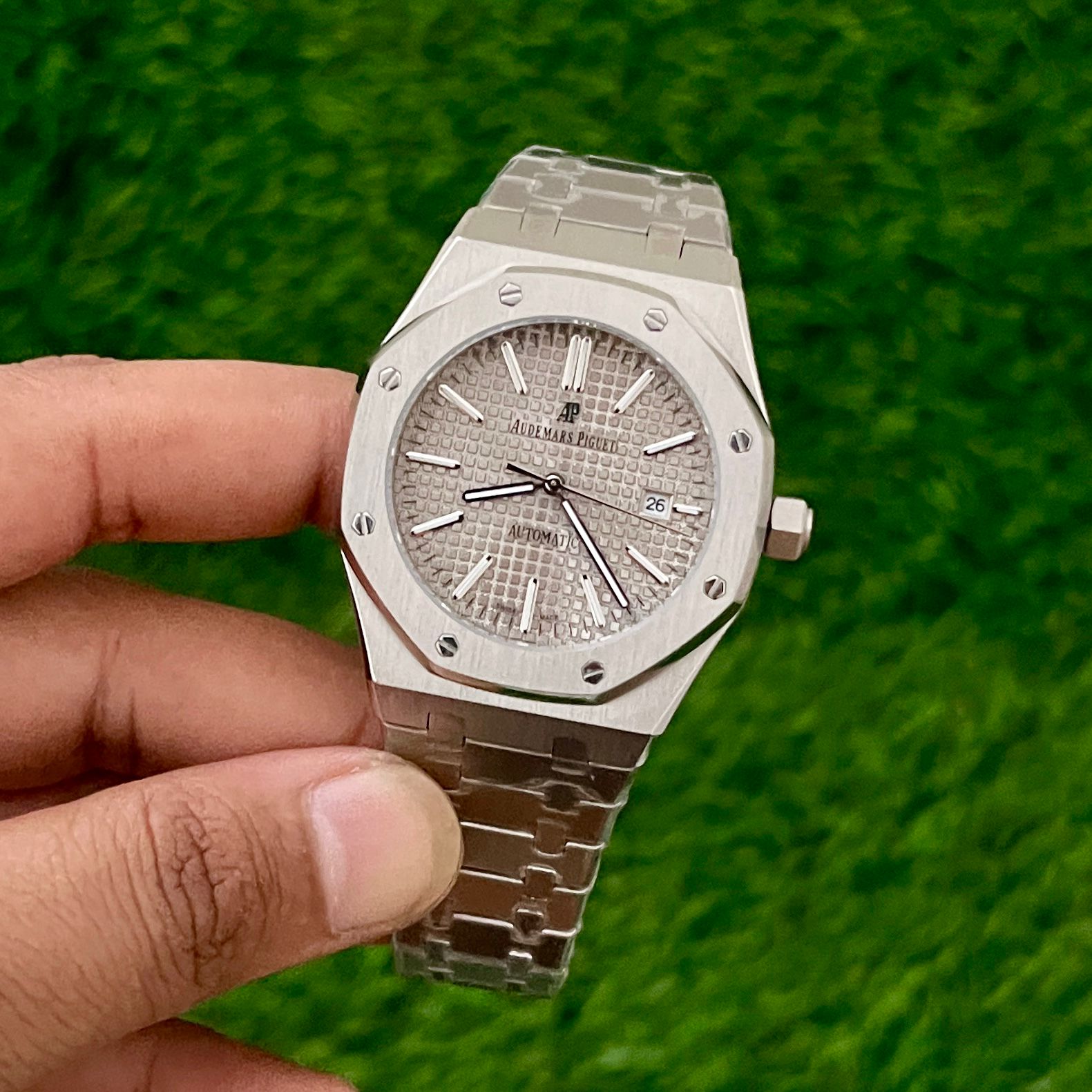 Audemars Piguet Royal Oak Silver Semi-ETA  Watch - gallery
