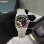 Audemars Piguet Double Balance Open-Worked Rainbow Bezel - gallery