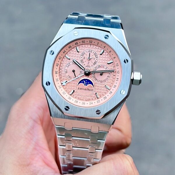 Audemars Piguet Perpetual Calendar Silver Blue  Watch - gallery