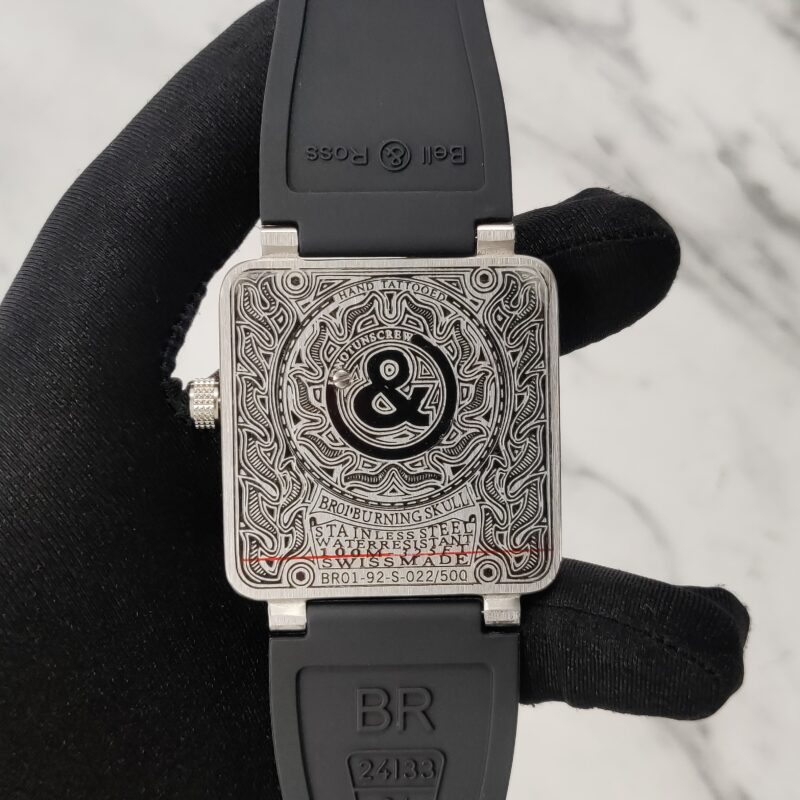 Bell & Ross Burning Skull Grey Broad Square - gallery