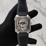 Bell & Ross Burning Skull Grey Broad Square - gallery