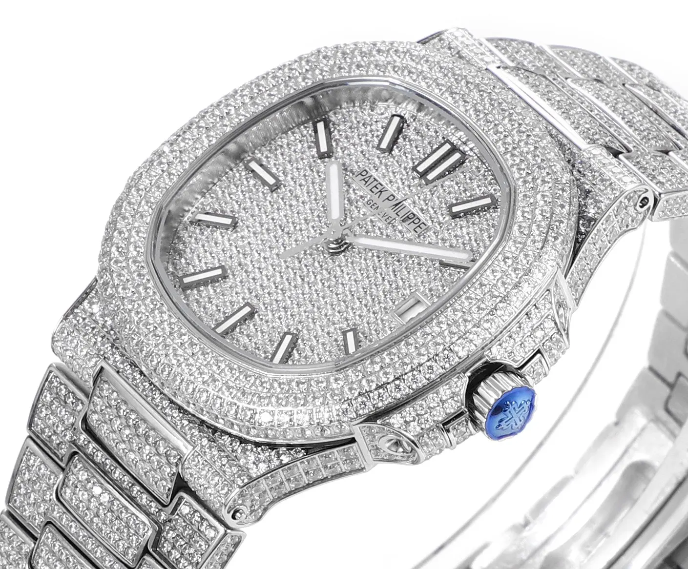 Patek Philippe Nautilus Full Star Platinum Watch - gallery