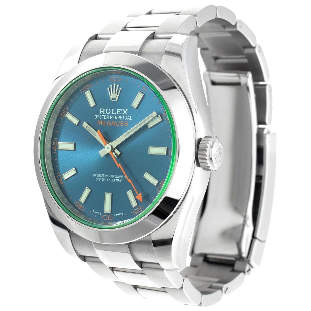 Superclone Rolex Milgauss 40mm Blue Dial 116400GV - gallery
