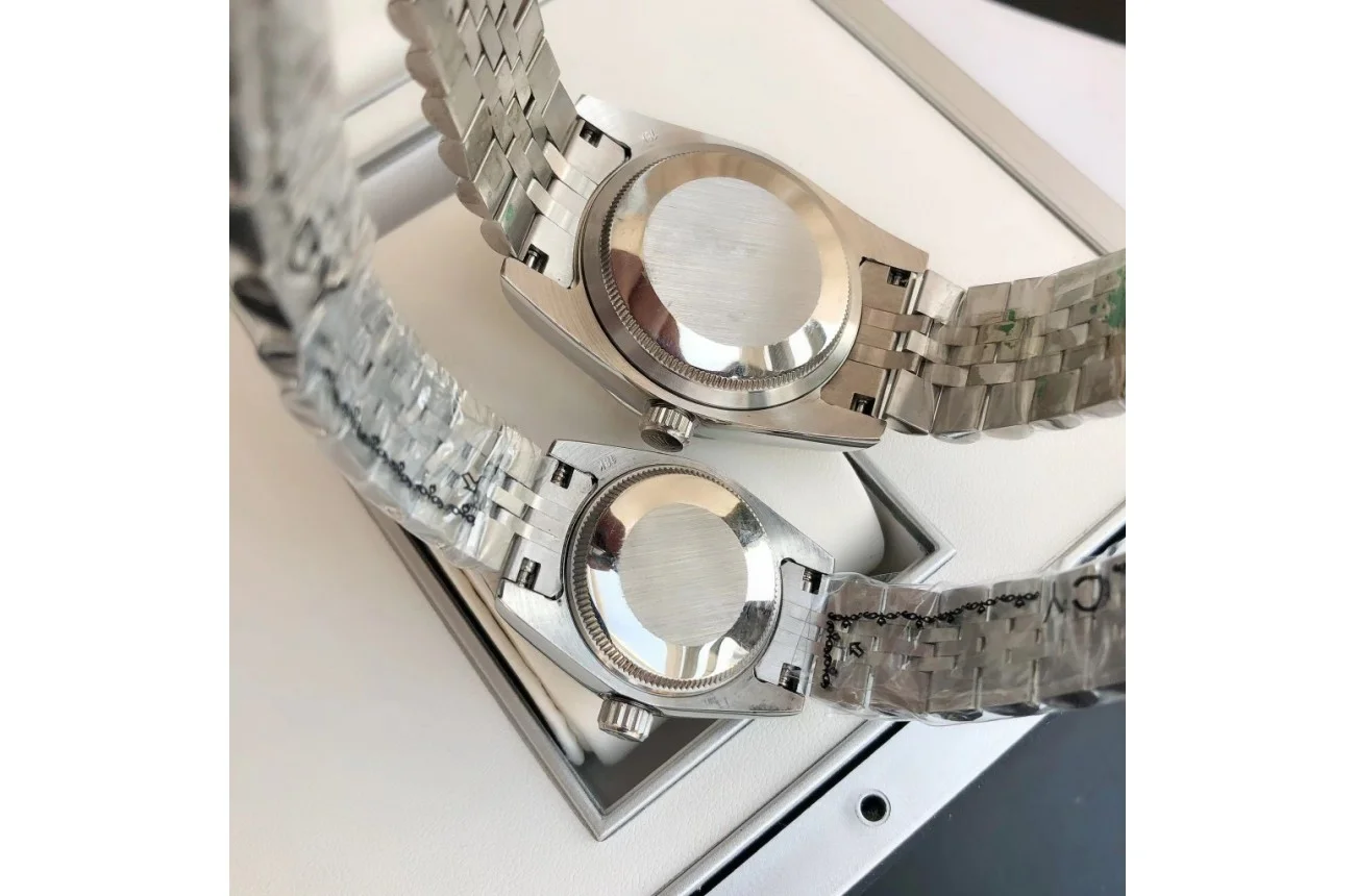 Couple Watches Rolex Datejust 36/28mm SS/SS Jub Sliver/Dia - gallery