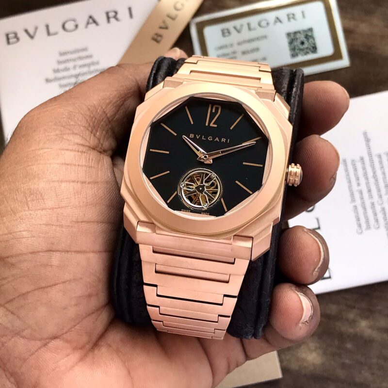Bvlgari Octo Finissimo Tourbillon In Rose Gold - gallery