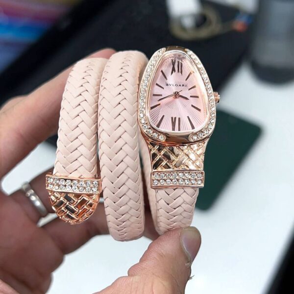 Bvlgari Serpenti Spiga Rose Gold Black Dial - gallery