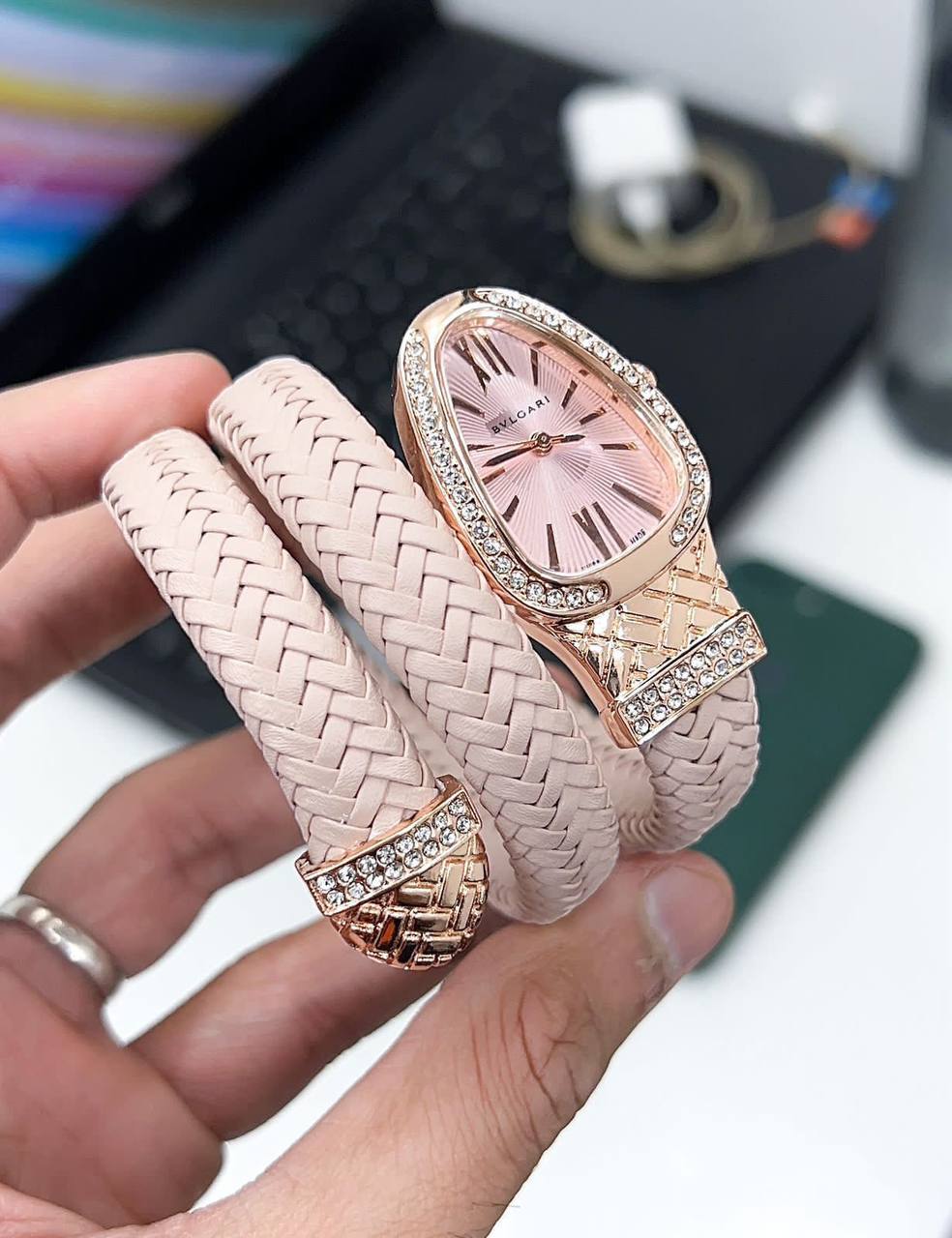 Bvlgari Serpenti Tubogas Rose Gold And Pink - gallery