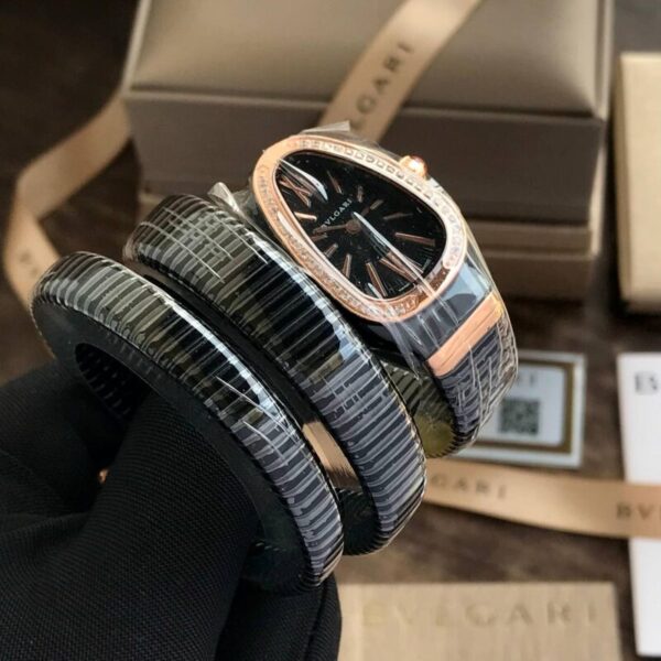 Bvlgari Serpenti Tubogas Silver Black Dial - gallery