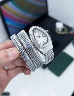 Bvlgari Serpenti Tubogas Silver Dial With Diamond Bezel - gallery