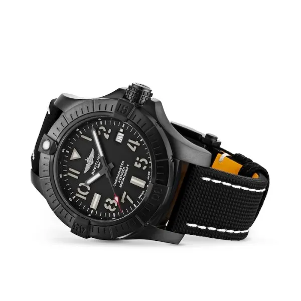 Breitling Avenger Men Automatic Black Leather Watch V17319101B1X2 - gallery