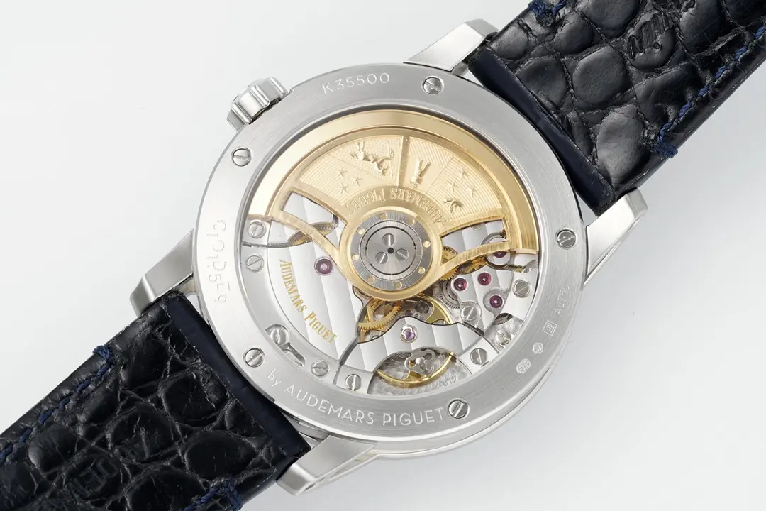 watch Audemars Piguet CODE 11.59 Blue Dial Three-Hand Automatic Watch with Leather Strap - gallery