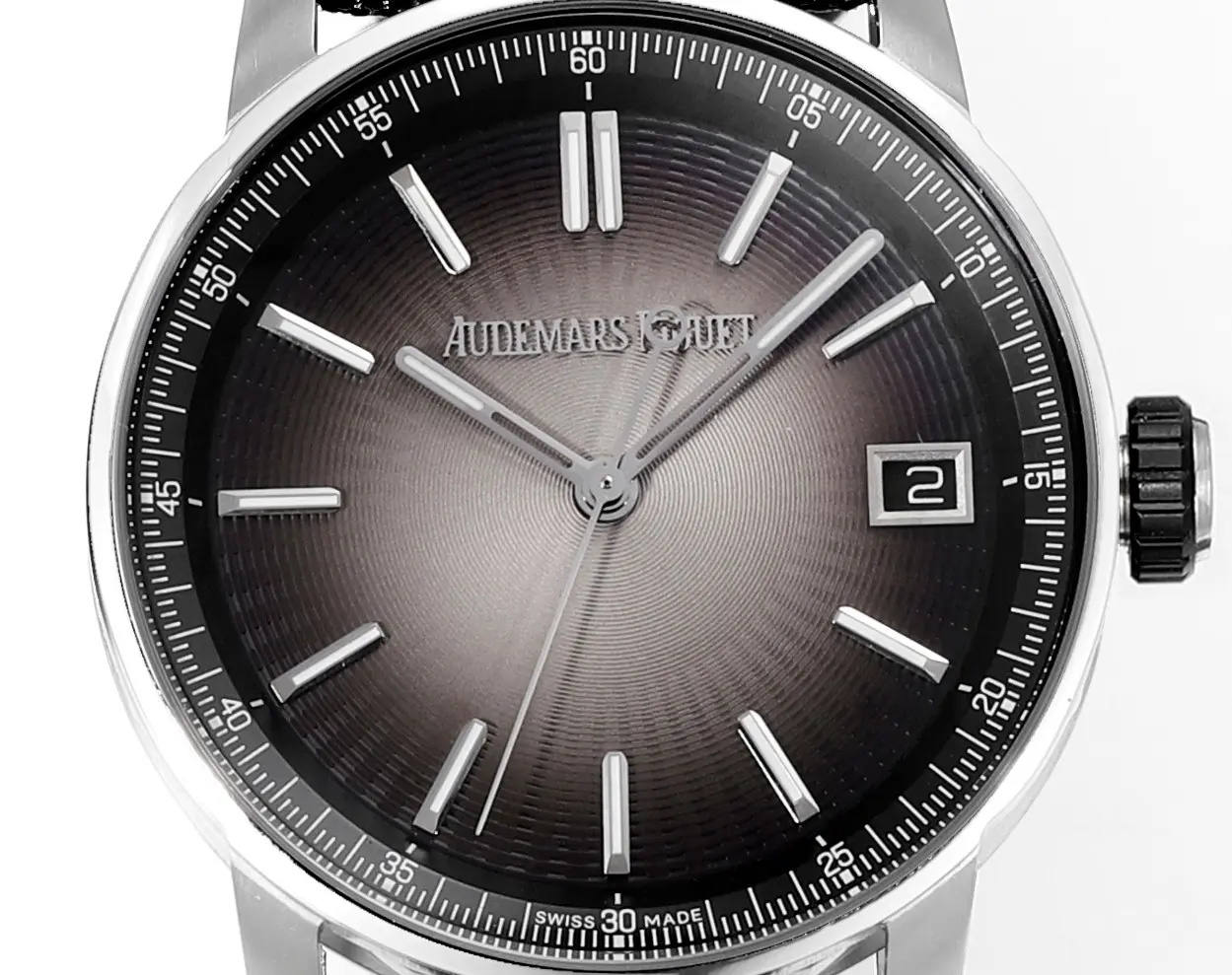 watch Audemars Pigeut CODE 11.59 Smoke Grey Dial Stainless Steel Case Black Fabric Strap Automatic Watch 41mm - gallery