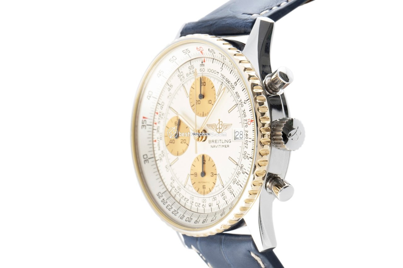 Breitling Old Navitimer Mens watch Unisex Automatic Gold Steel B13019 - gallery
