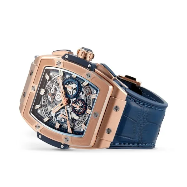Hublot Spirit Of Big Bang Men Automatic Blue Alligator Watch 641.OX.7180.LR - gallery