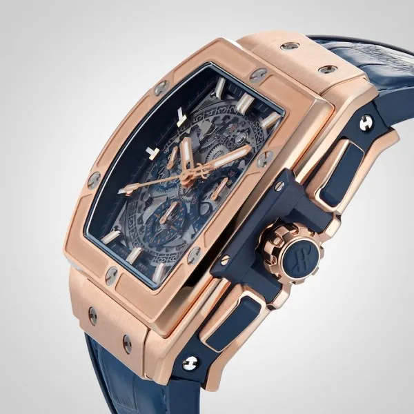 Hublot Spirit Of Big Bang Men Automatic Blue Alligator Watch 641.OX.7180.LR - gallery