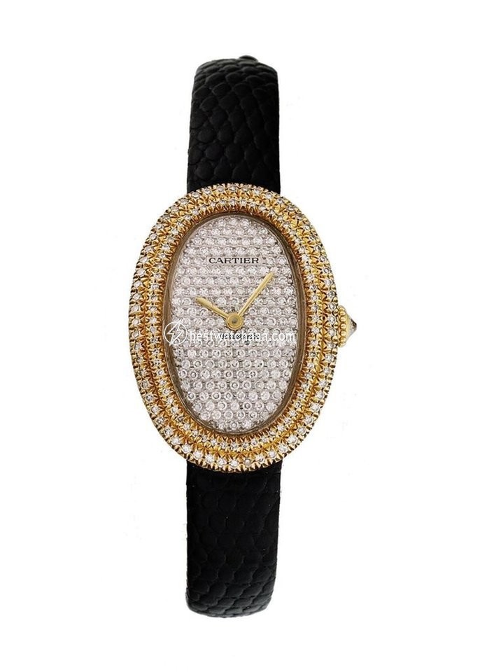 Cartier Baignoire Womens watch Manual winding Yellow gold 7743