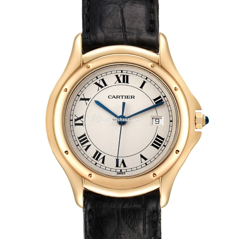Cartier Cougar Mens watch Unisex Quartz Yellow gold 887904
