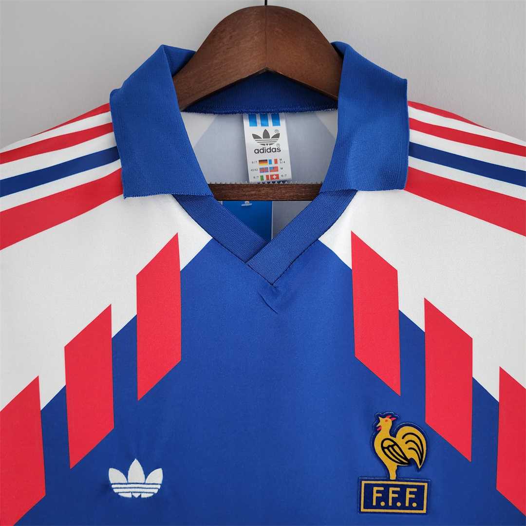 1990 France World Cup Home Retro Jersey - view 4