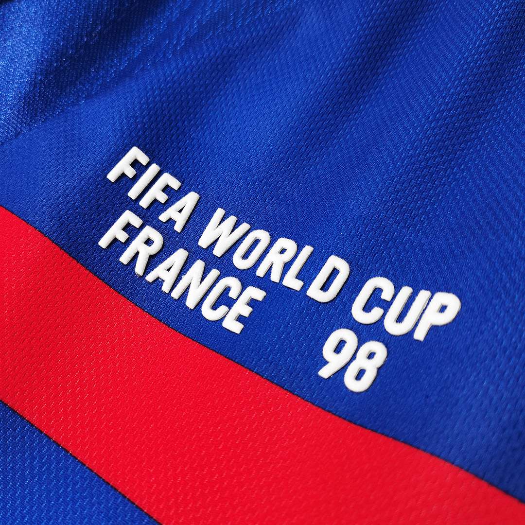 1998 France World Cup Home Retro Jersey Long Sleeve - view 6