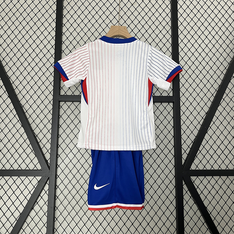 2024 France Euro Cup Away Kids Kit  Jersey+Shorts - view 3