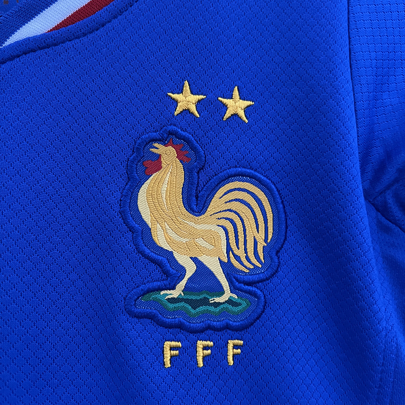 2024 France Euro Cup Home Kids Kit Jersey+Shorts - view 5