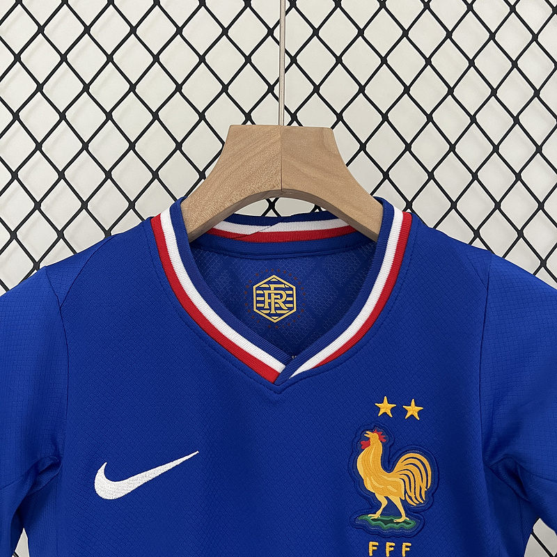 2024 France Euro Cup Home Kids Kit Jersey+Shorts - view 8