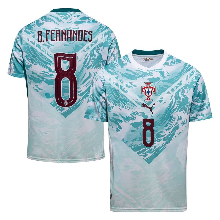 Portugal Away Shirt World Cup 2026 B. FERNANDES 8