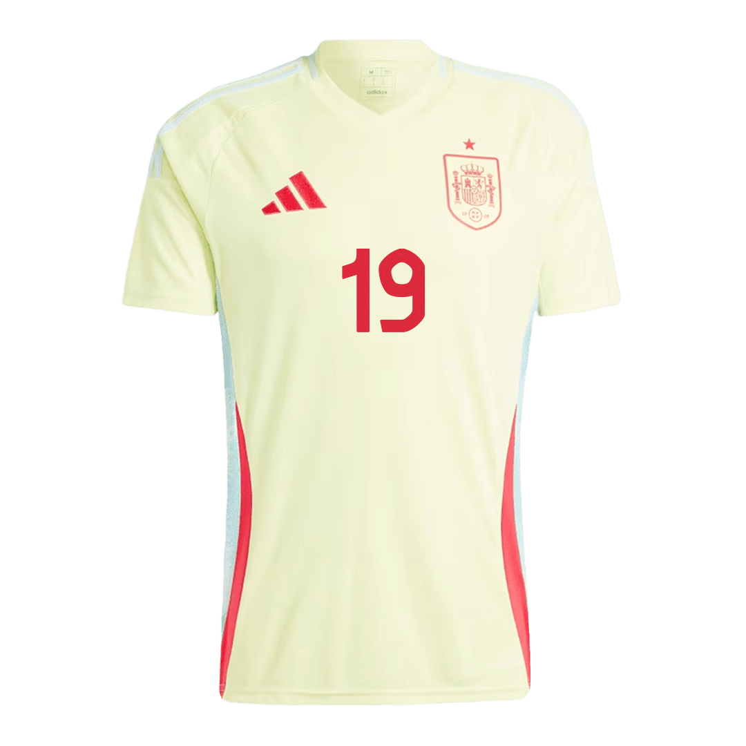 2024 Spain LAMINE YAMAL #19 Euro Cup Away Football Jersey - view 3