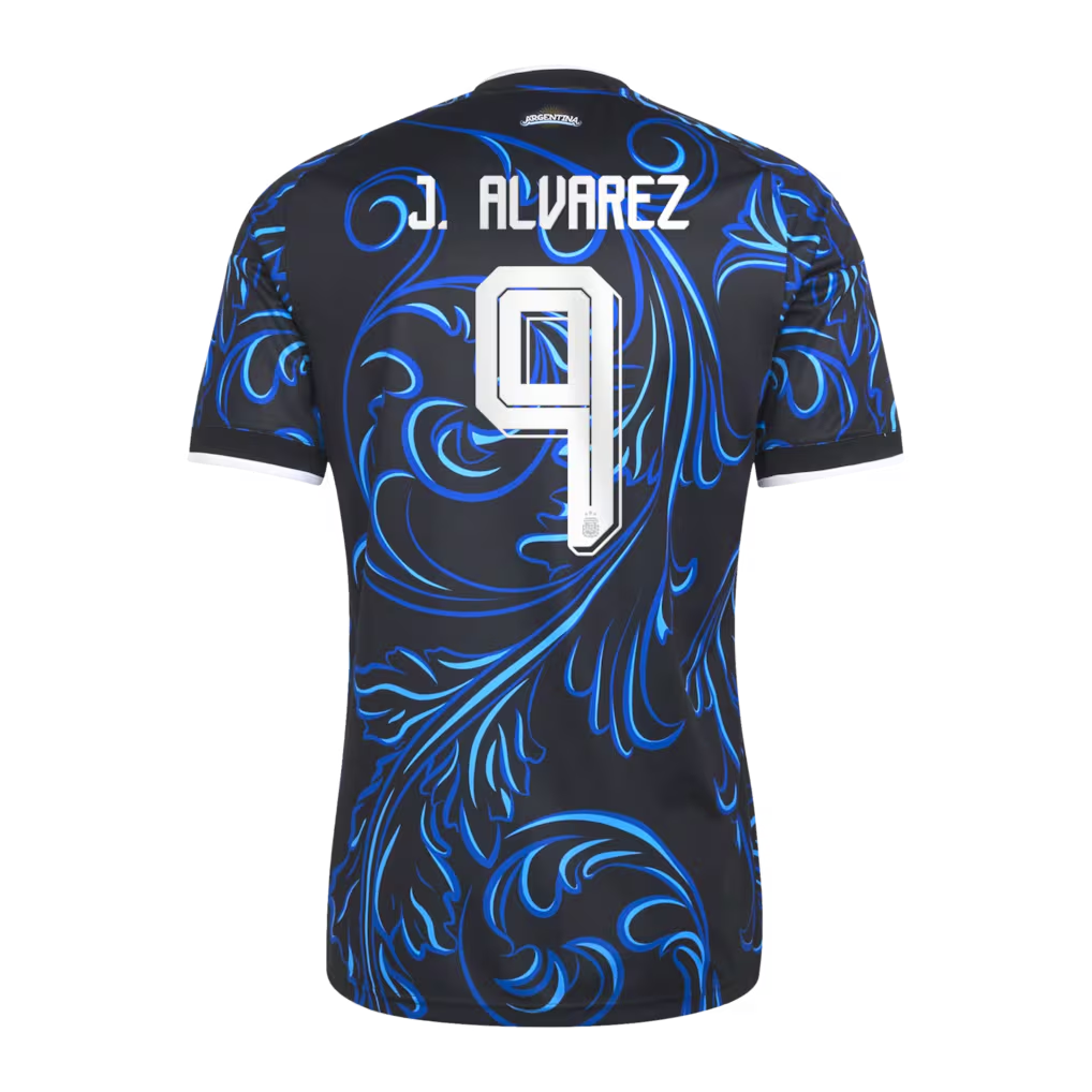 Argentina adidas Away Shirt 2026 with J. Alvarez  9 printing - view 3