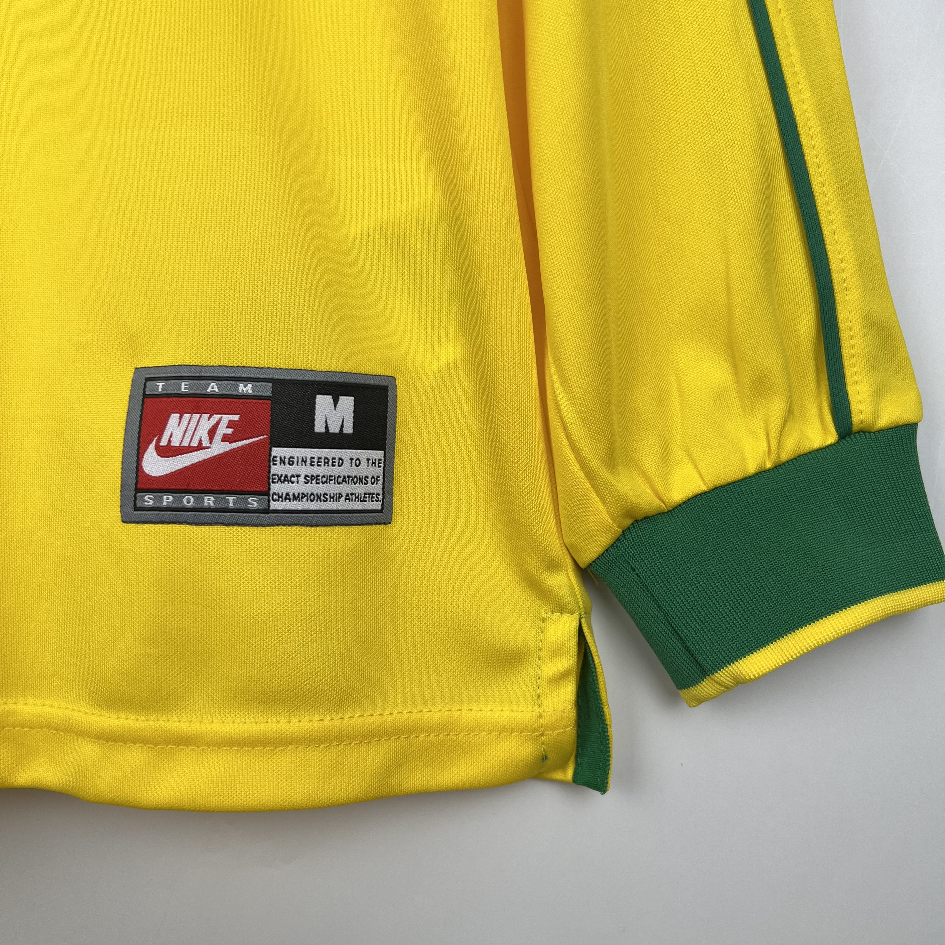 1998 Brazil World Cup Home Retro Jersey Long Sleeve - view 8