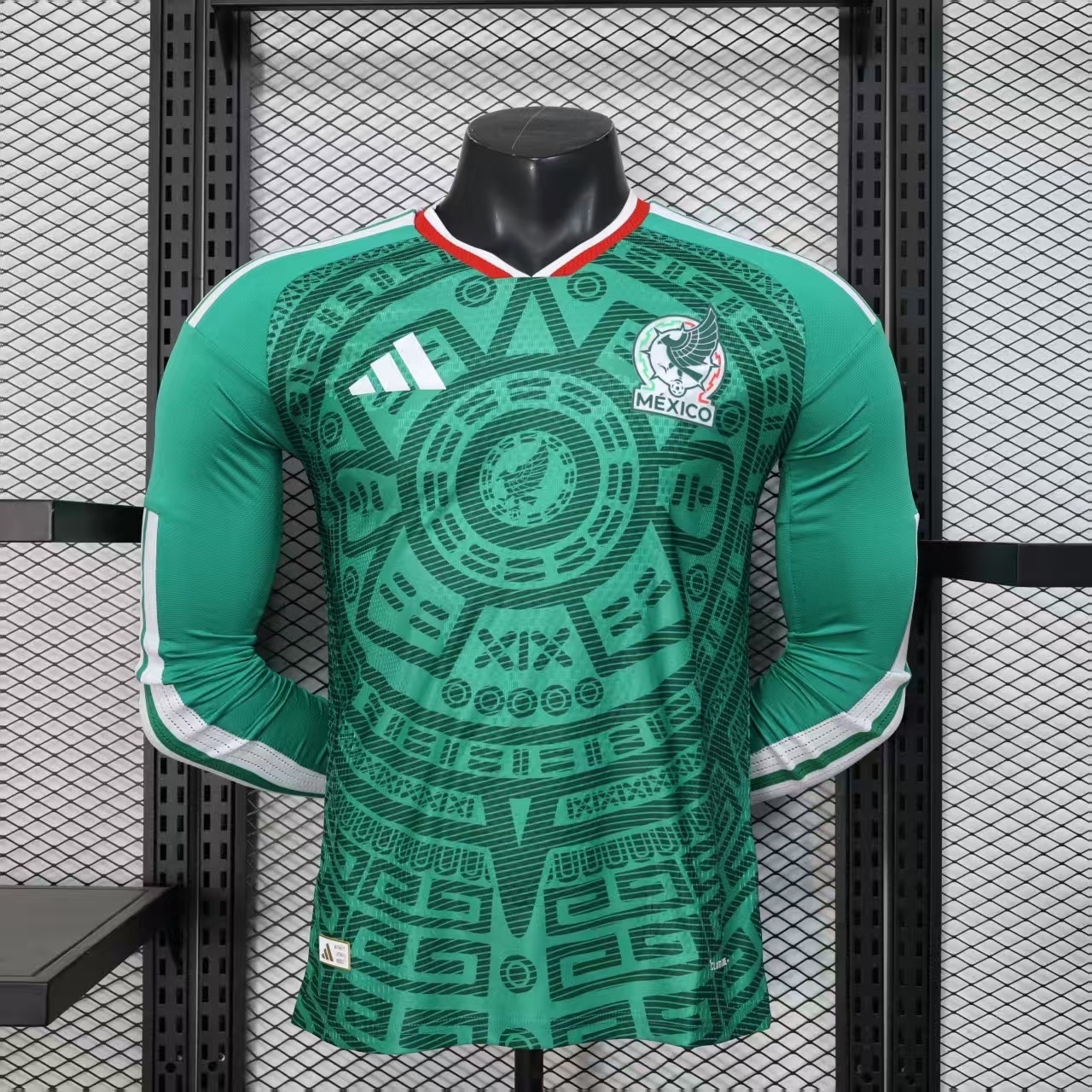 2026 Mexico World Cup Home Soccer Jersey Player Version Long Sleeve