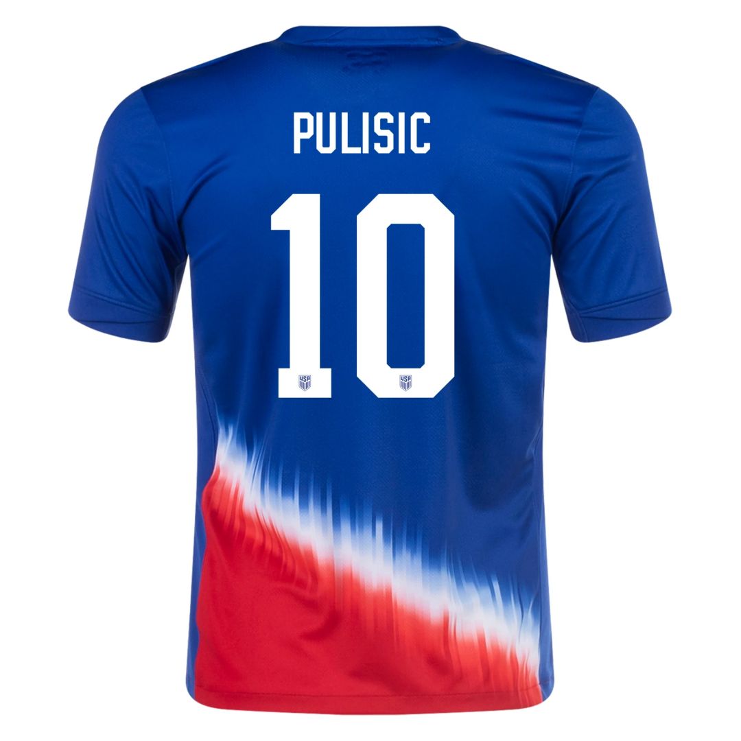 Pulisic #10  USMNT Copa America Away Soccer Jersey 2024