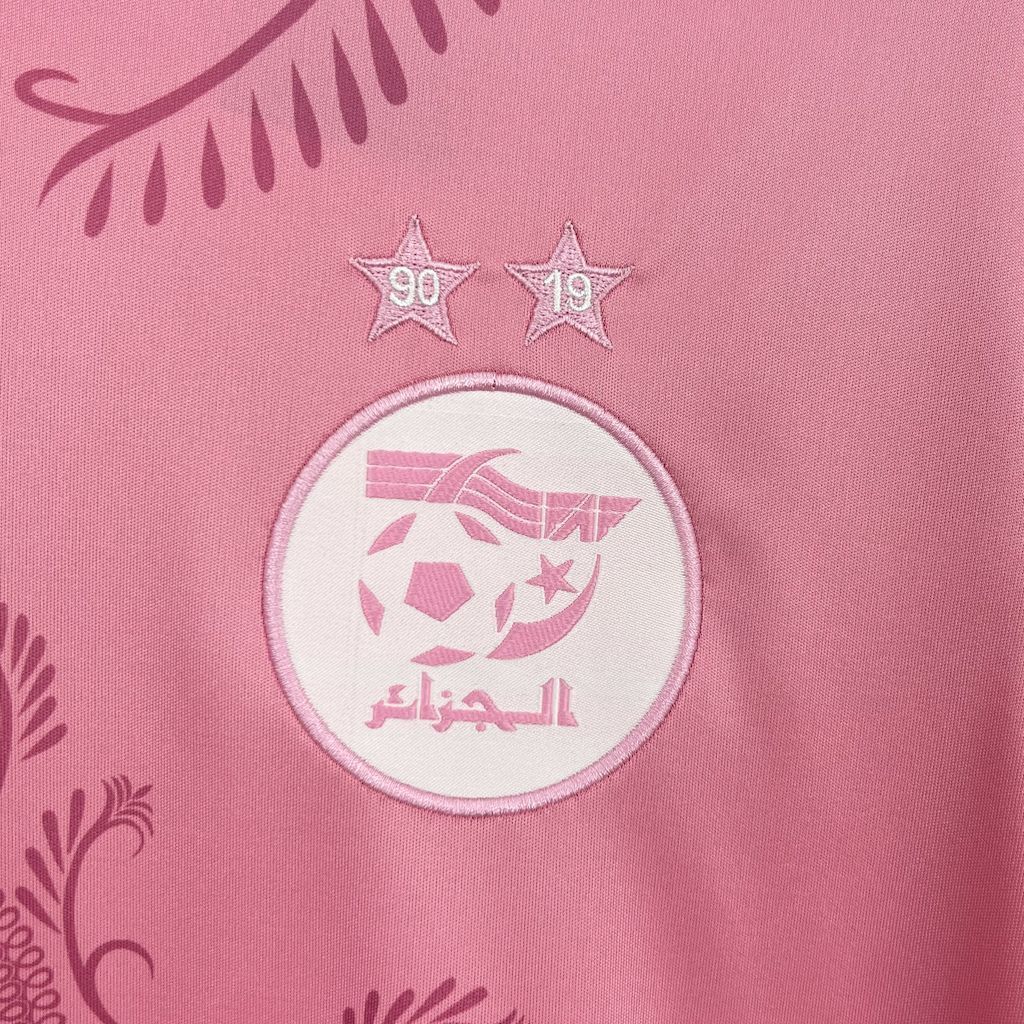 24-25 Algeria Soccer Jersey Pink - view 3