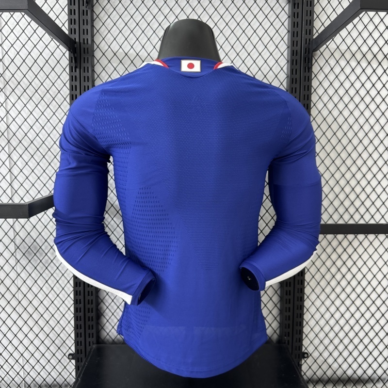 2026 Japan World Cup Home Soccer Jersey Player Edition Long Sleeve - view 3