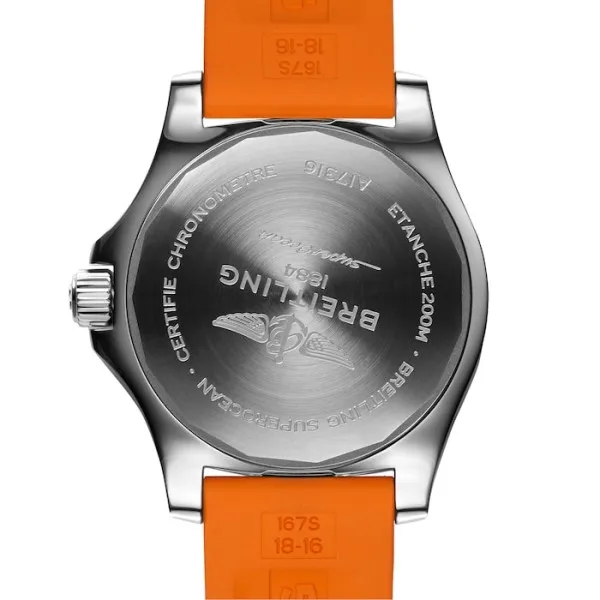 Breitling Superocean Women Automatic Orange Rubber Watch A17316D71O1S1 - gallery