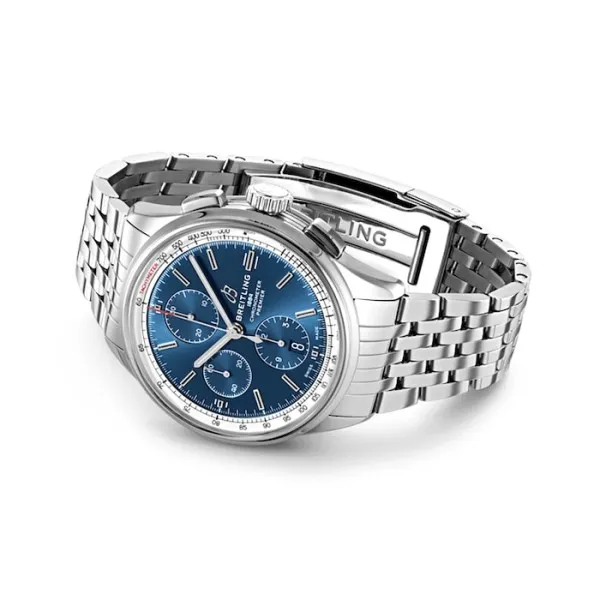 Breitling Premier Men Automatic Blue Stainless Steel Watch A13315351C1A1 - gallery