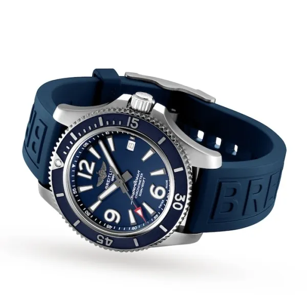 Breitling Superocean Men Automatic Blue Rubber Watch A17366D81C1S2 - gallery
