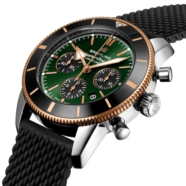 Breitling Superocean Men Automatic Green Rubber Watch UB01622A1L1S1 - gallery