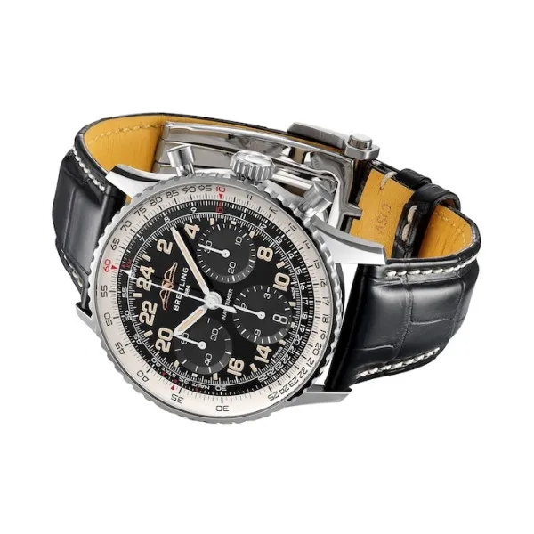 Breitling Navitimer Men Automatic Black Crocodile Watch PB02301A1B1P1 - gallery