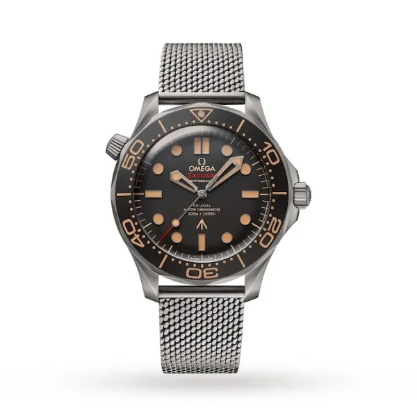 Omega Seamaster Men Automatic Black Titanium 007 Watch O21090422001001