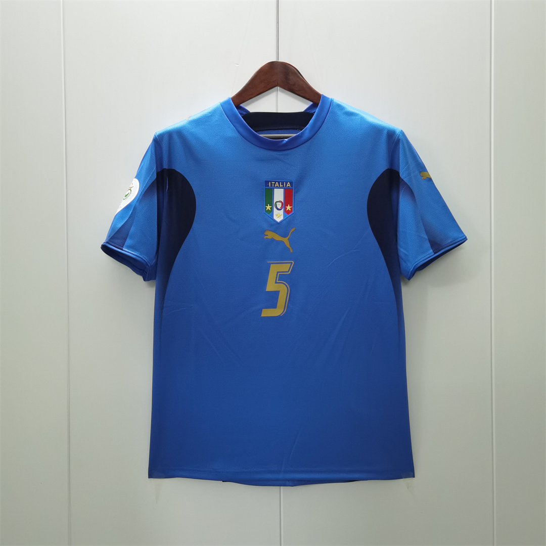 2006 Italy Home World Cup Retro Jersey