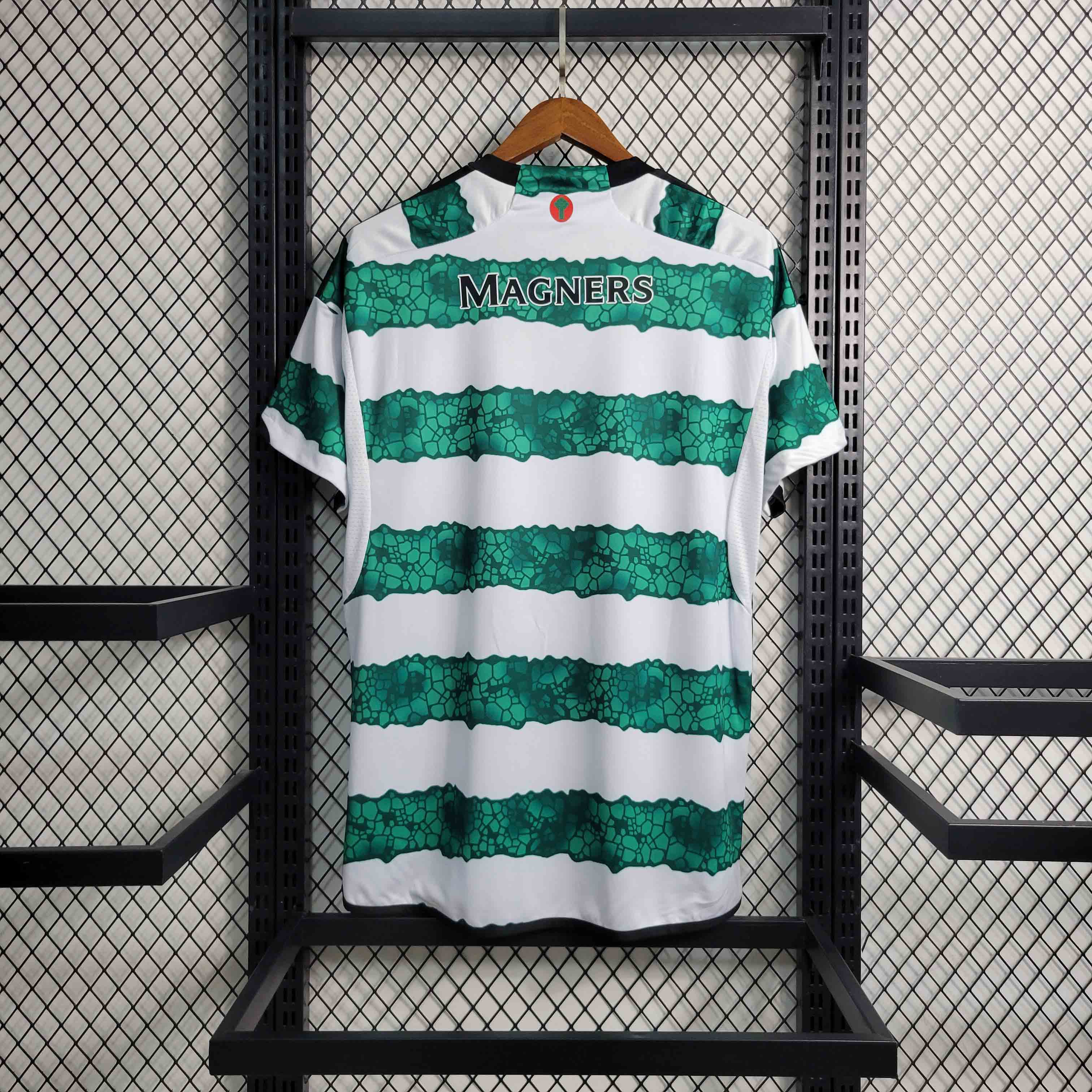 23-24 Celtic Home Soccer Kit Jersey+Shorts - view 4