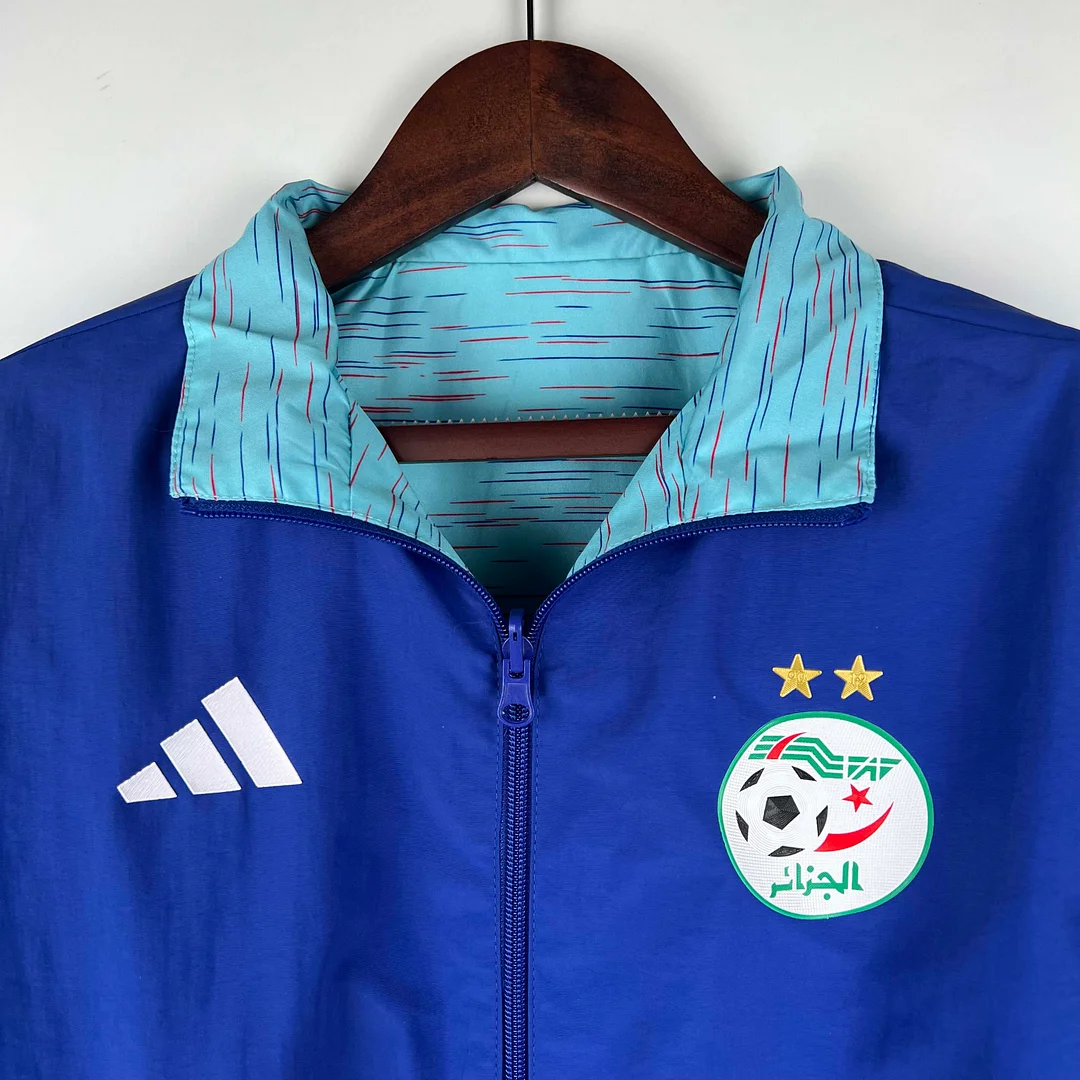 2023-2024 Algeria National Reversible Windbreaker Blue Soccer Jersey 1:1 Thai Quality - view 15